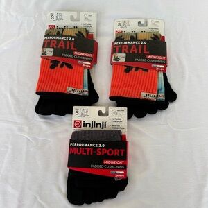 NWT Bundle of 3 INJINJI Toe Socks - SMALL